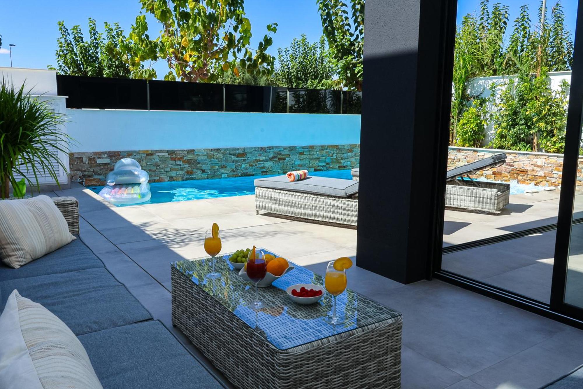Villa Murcia - Private Heated Pool & Jacuzzi Santiago De La Ribera Exterior foto